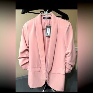 Beauty & grace 3/4 ruched sleeve blazer SET NWT sz Small